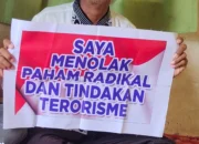 Eks Napiter, Ajak Masyarakat Menolak Paham radikal dan tindakan Terorisme