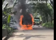 Truk Pengangkut Batu Bara Terbakar di Talang Duku, Hebohkan Warga Pagi Ini
