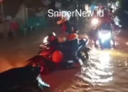 Relawan Motor Terendam Banjir di Cilacap Barat Dapat Sorotan Publik