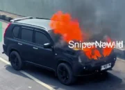 Kebakaran Mobil di Underpass Cimahi Ganggu Arus Lalu Lintas