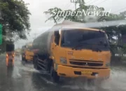 Hujan Deras dan Angin Kencang Landa Sei Rampah, Sejumlah Titik Terendam dan Arus Lalu Lintas Melambat