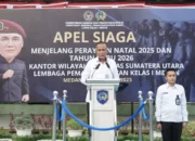 Rutan Kelas I Medan Ikuti Apel Siaga Nataru, Perkuat Kesiapsiagaan dan Sinergi Pengamanan