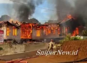 Kebakaran Hebat Hanguskan Permukiman Warga Tana Tidung