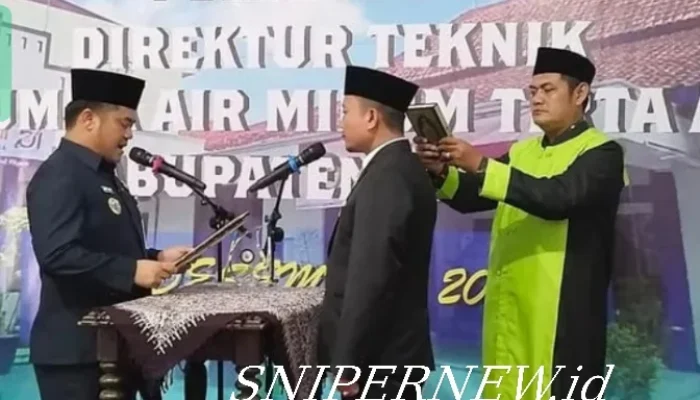 Pelantikan Direktur Teknik PDAM Tegal, Air Bersih Jadi Fokus