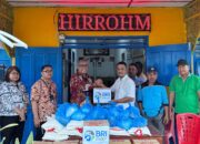 BRI Kantor Cabang Perdagangan Salurkan Bantuan Bencana Alam untuk Warga Desa Gambus Laut dan Desa Perupuk